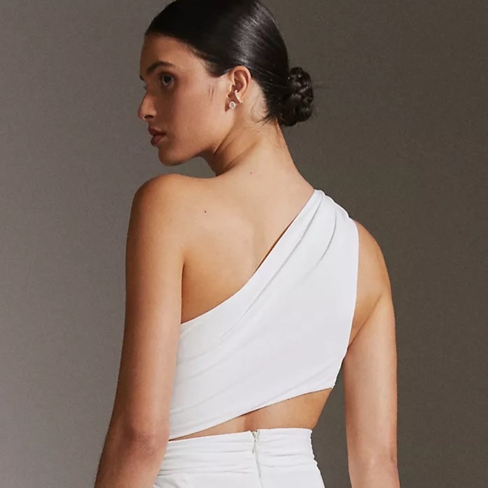 Anthropologie Ronny Kobo One-Shoulder Cutout Maxi Dress - Picture 8 of 15